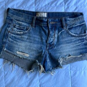 Free People denim shorts